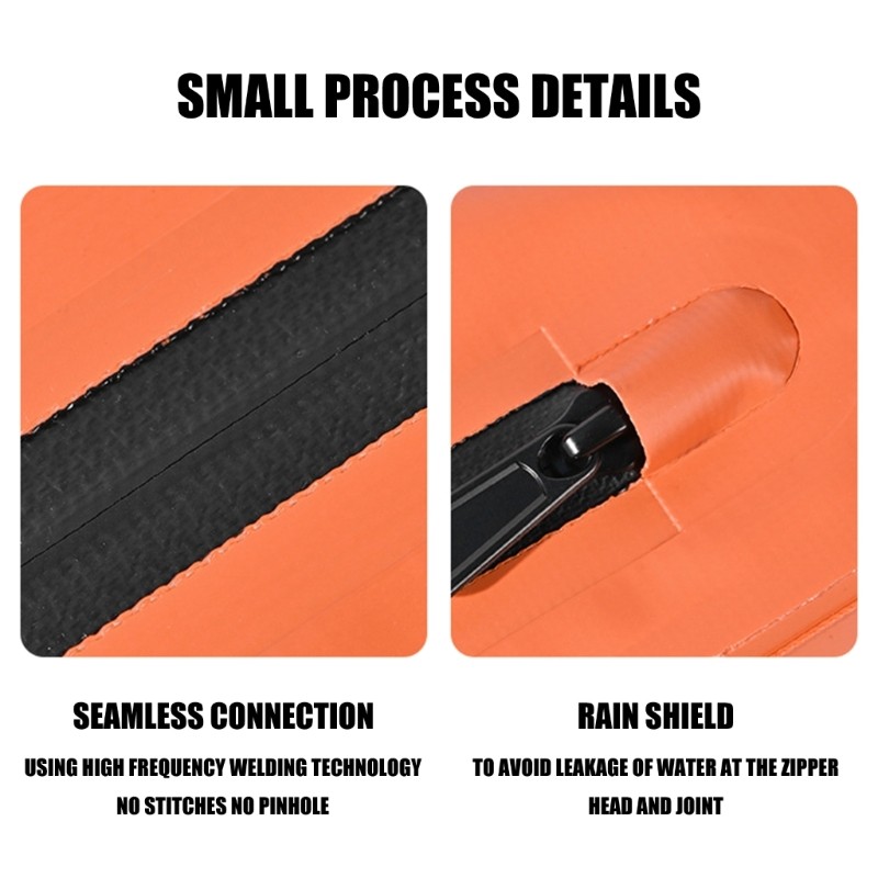 Impermeable Biking Storage Bag Having Secure Attachments And Easy Access