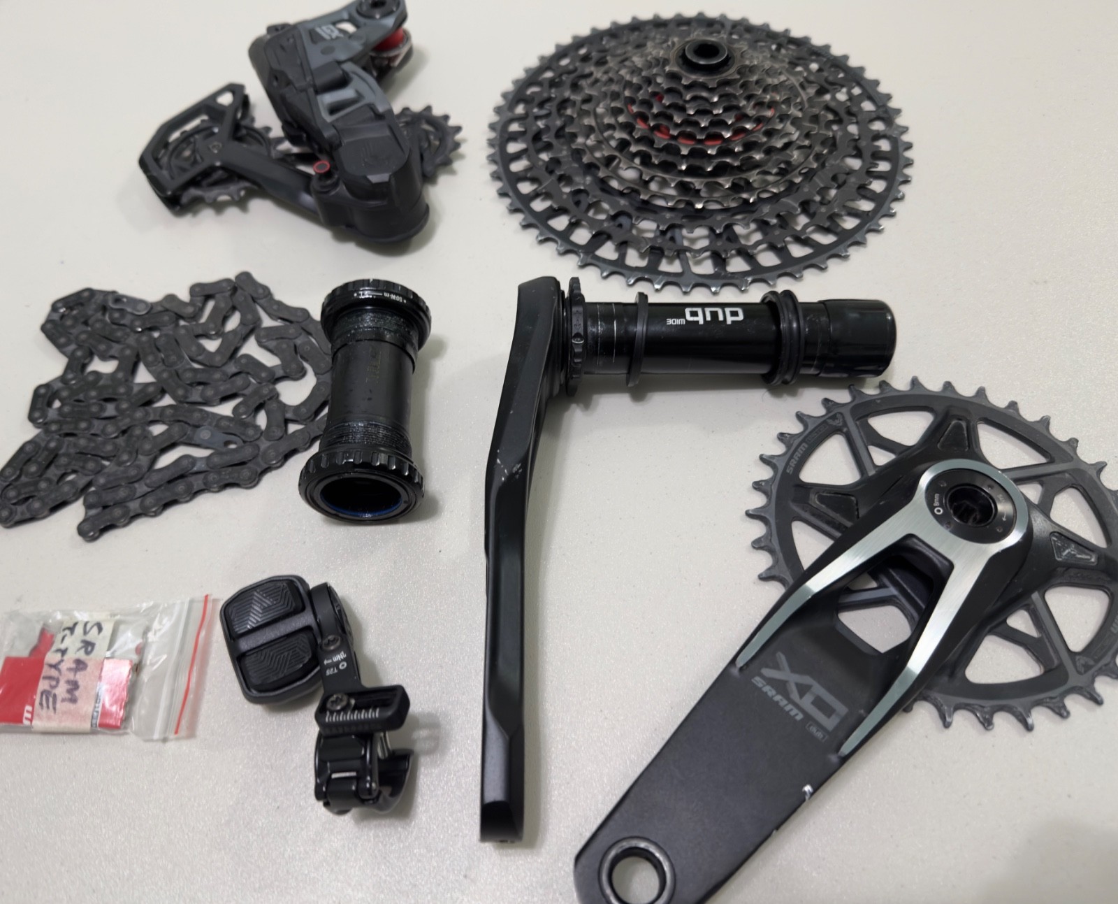 Sram XO T-Type Transmission Groupset – Cassette, Chain, Crankset & GX Derailleur