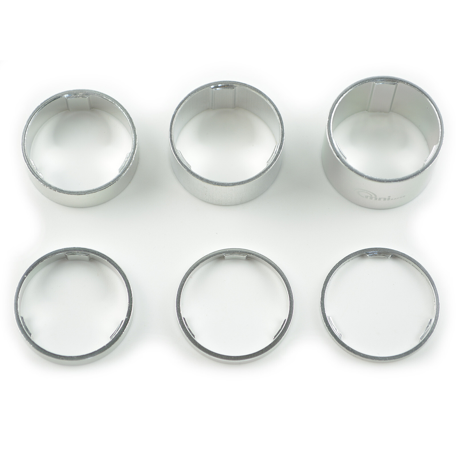 1-1/8″ OMNI Racer WORLDS LIGHTEST Alloy Headset Spacers 2,3,5,10,15,20mm SILVER