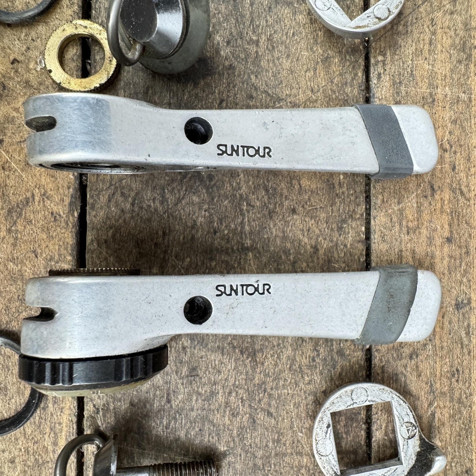 Vintage SunTour Index Power Control Down Tube Shifter Set 6 Speed 6s Road Bike