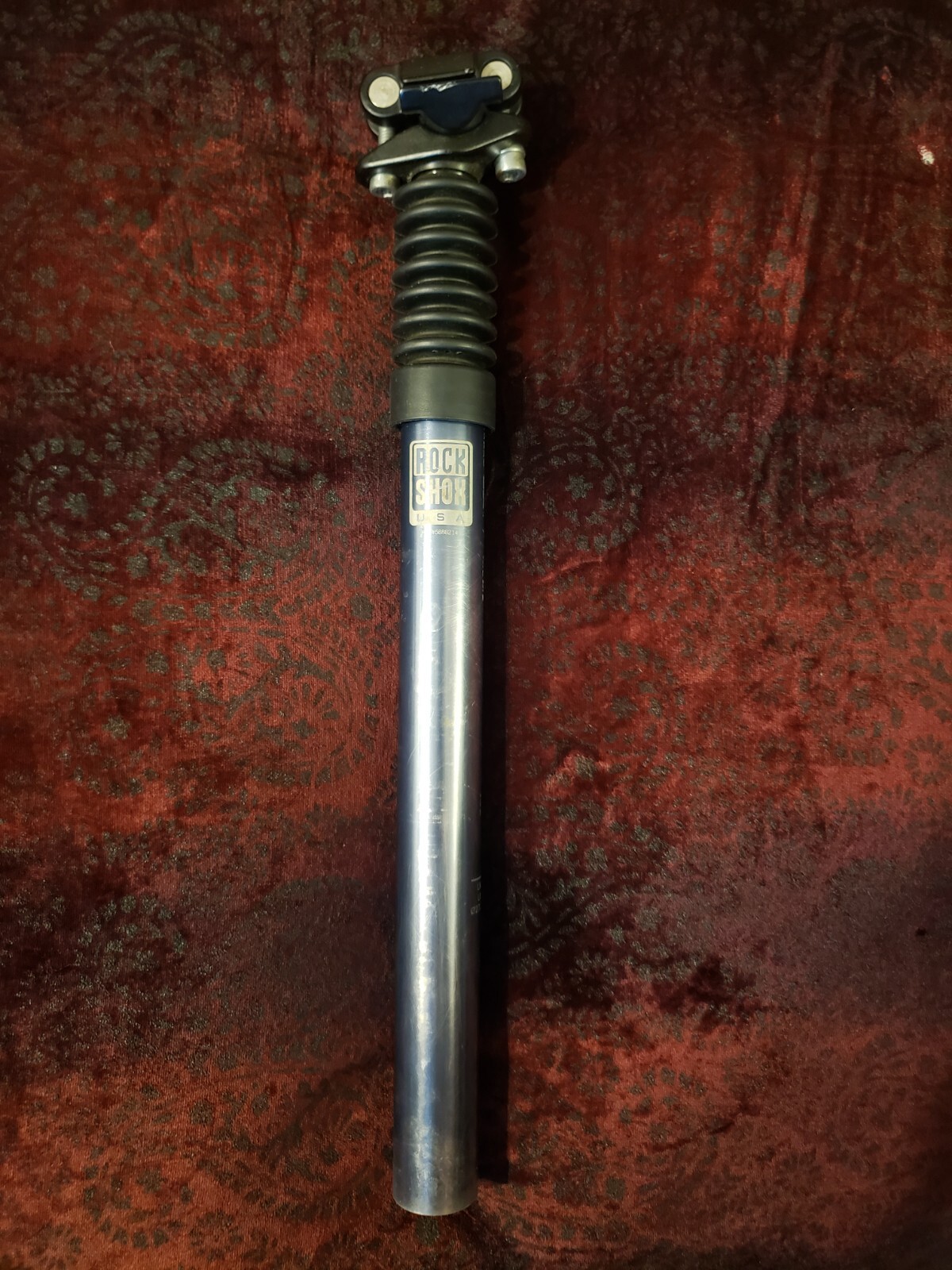 Vintage Rock Shox Suspension Seatpost 27.2mm X 340mm Micro Adjustible Grey