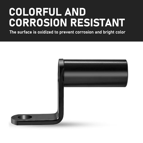 Motorcycle Conversion Bracket, Rearview Mirror Extension Rod 1 PC Black