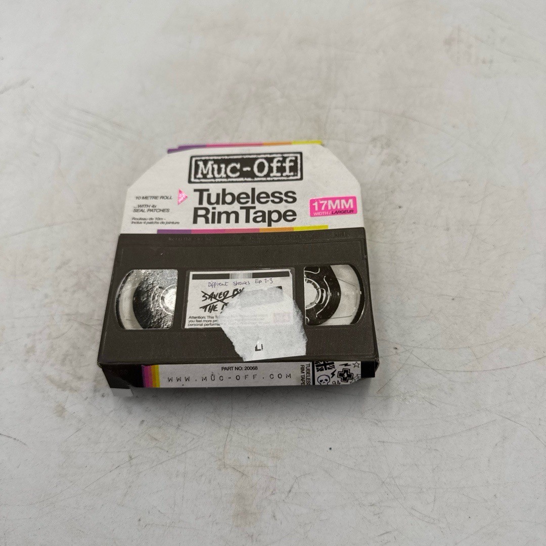 Muc-Off Tubeless Rim Tape 10m 17mm Pink 20068 Durable Airtight Seal 4 Seal Patch