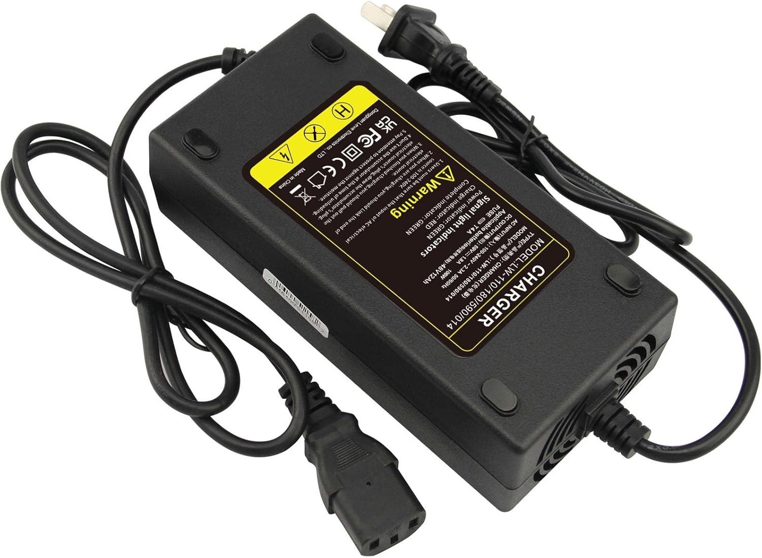 Cargador de batería de plomo ácido de 48 V 12 AH para bicicleta eléctrica, motor