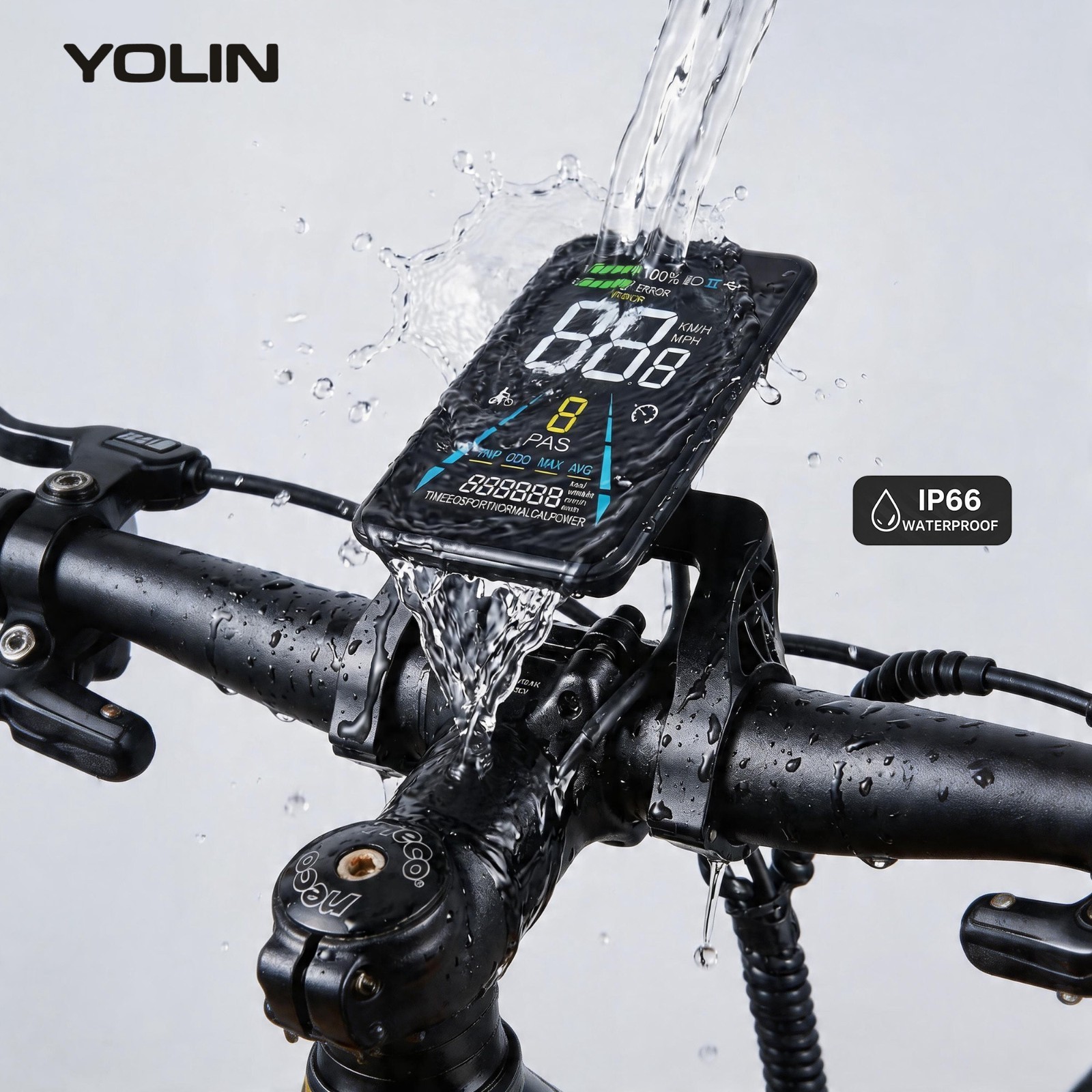 Yolin 3.5″ Color VA Full Screen Ebike LCD Display 36V/48V/52V UART CAN Protocol