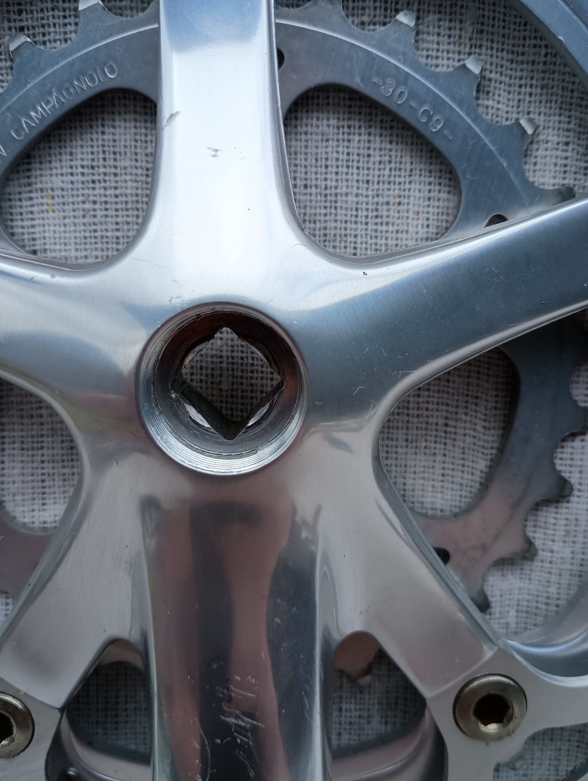 Campagnolo Veloce Triple Crankset, 52/42/30, 170 mm