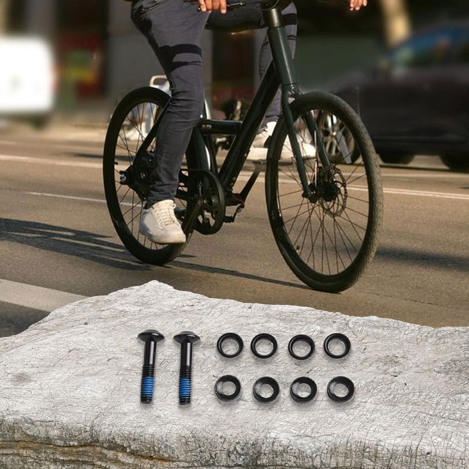 Sturdy High Carbon Steel Screw for Scooter and Bike Brake Replacements