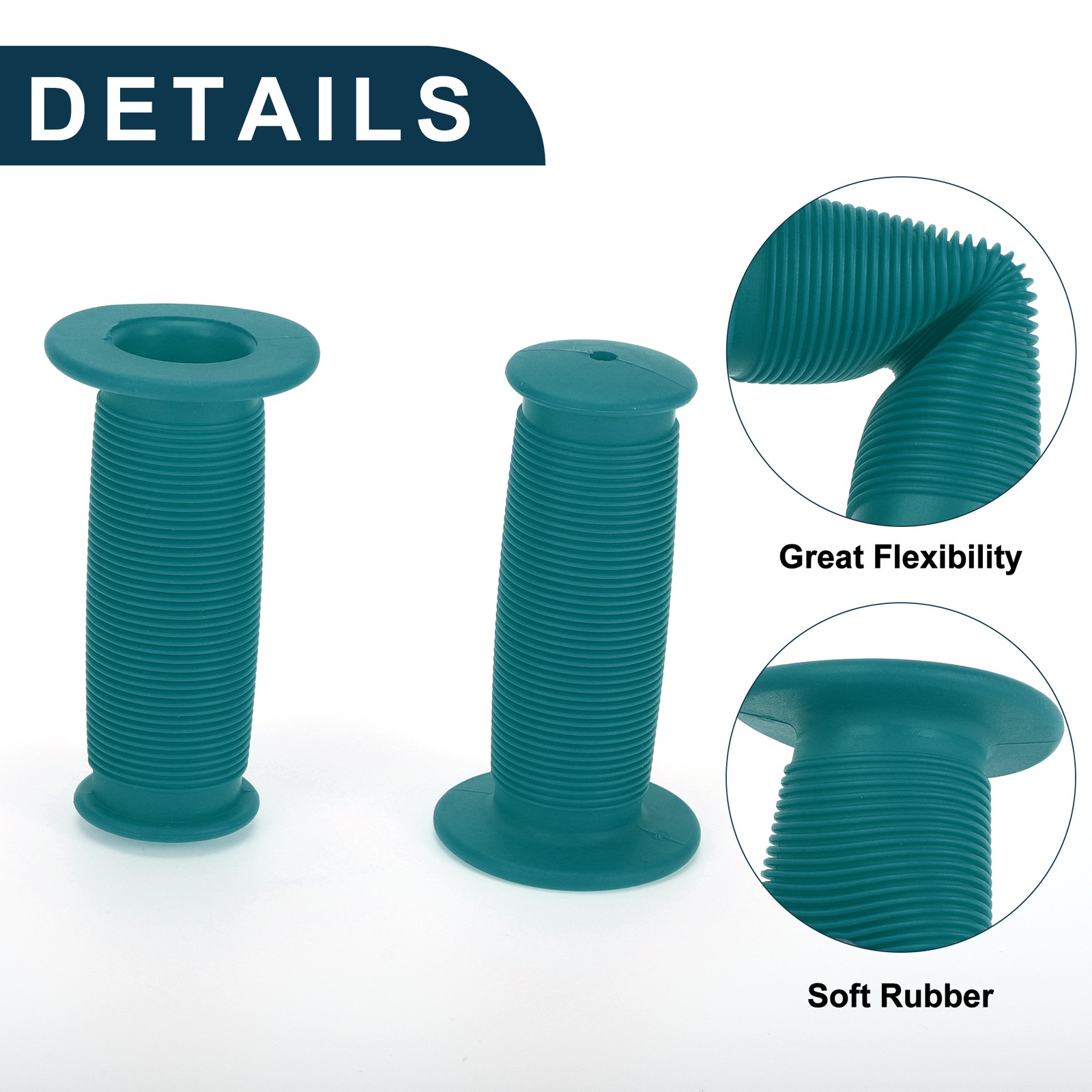 Bike Handlebar Grip Cover 85mm Non-Slip Cycling End Grips Protector Blue 1 Pair
