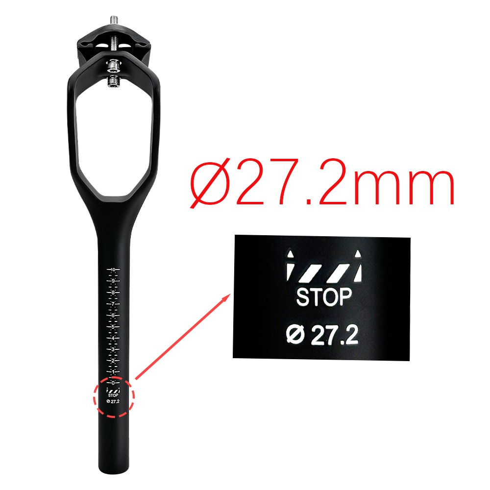 BALUGOE Full Carbon Fiber Bike Seatpost MTB Road Fixed Gear Bicycle Post