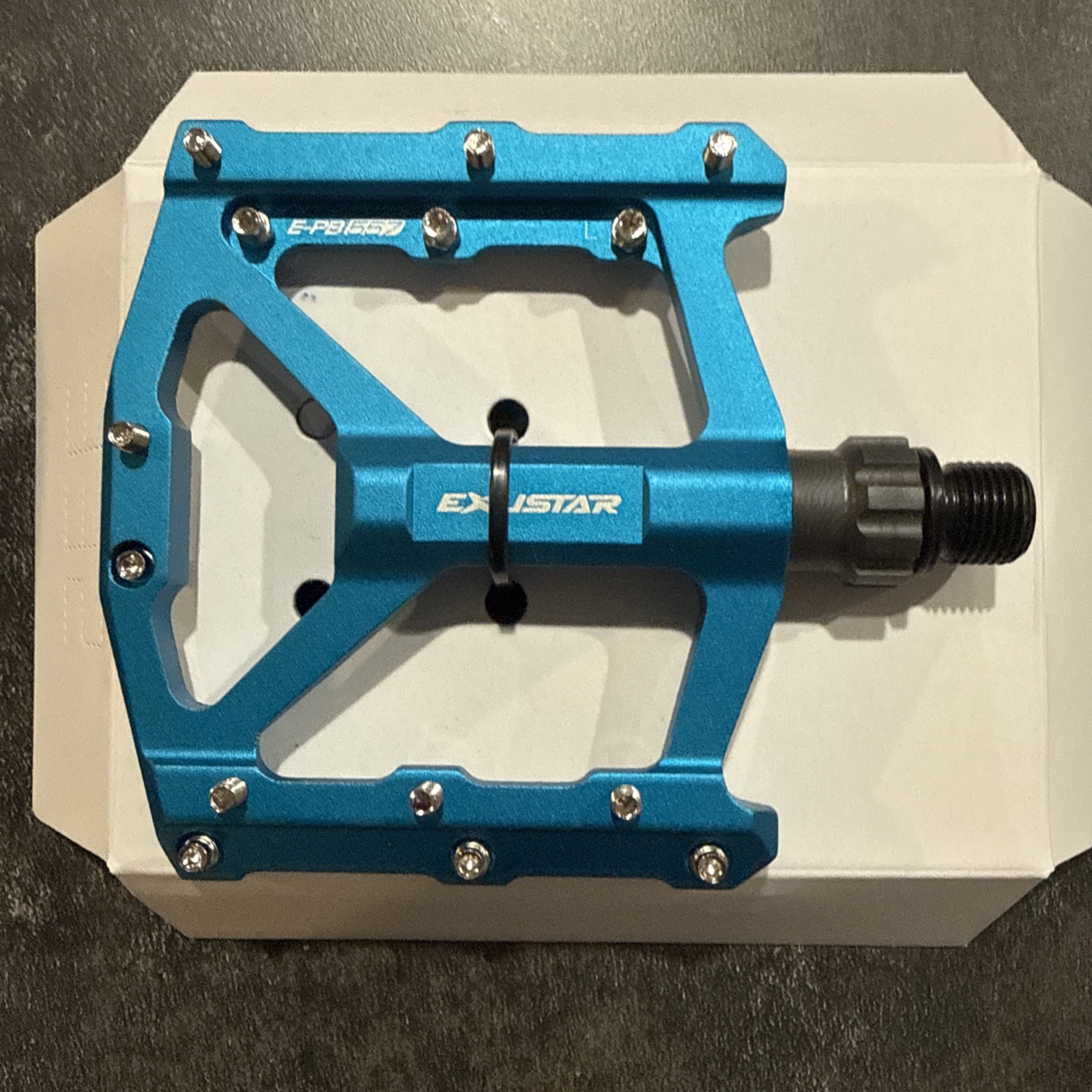 Exustar Pedals EPB557BL Turquoise Blue Aluminum 14oz/pr NIB NICE!