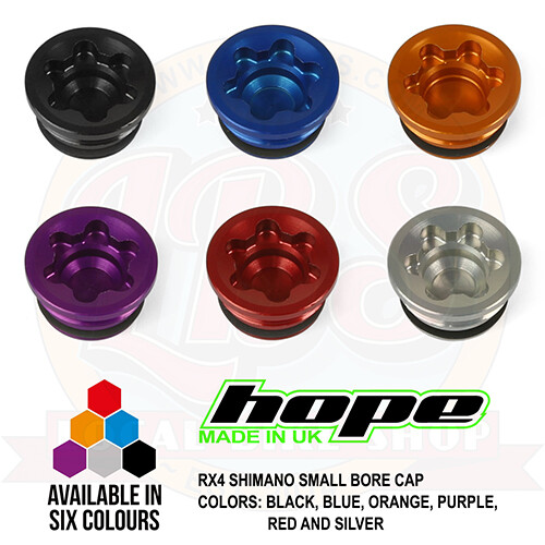 Hope RX4 (Old) Small Bore Cap For SRAM DOT Brake – All Colors – Brand New