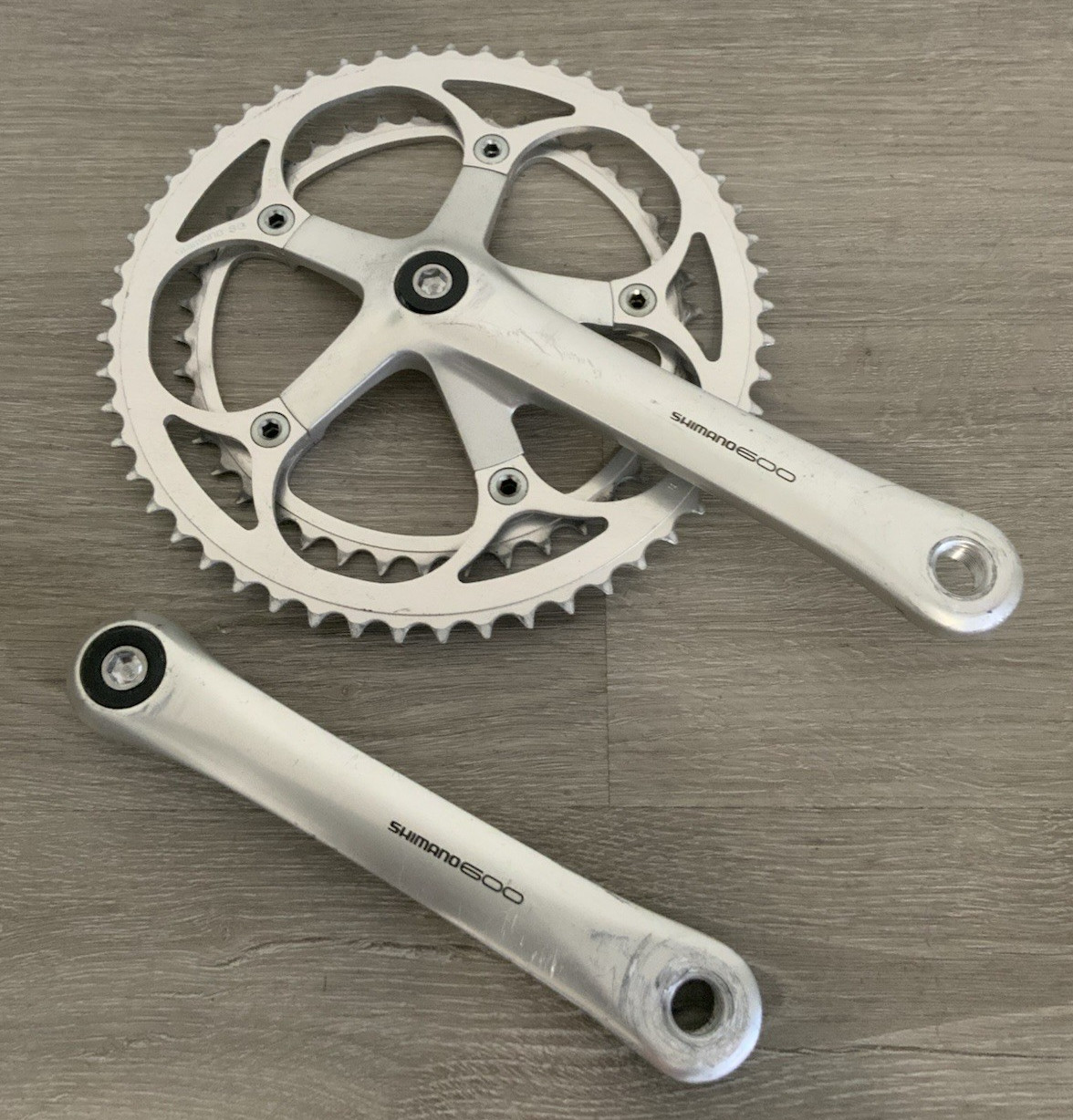 SHIMANO 600 ULTEGRA CRANKSET 6400 DOUBLE 175 MM ARMS 53-42 TOOTH