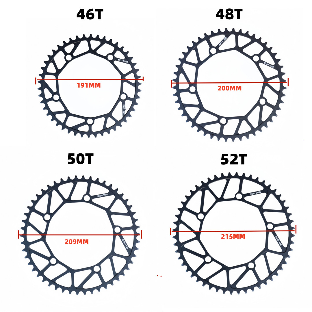 GUSTAVO Road Folding Bicycle Chainring Narrow Wide 46 48 50 52T 130BCD Sprocket