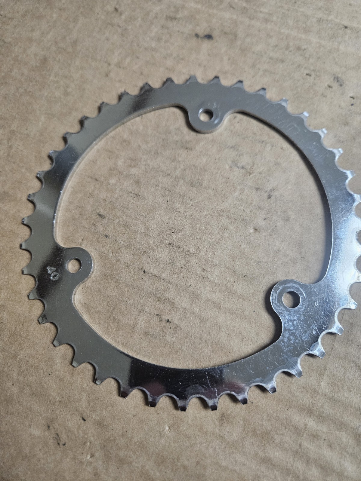 Vintage Cottered Crankset, Raleigh Sir Walter, 3 Arms, 165mm 52/40 T, w/ BB
