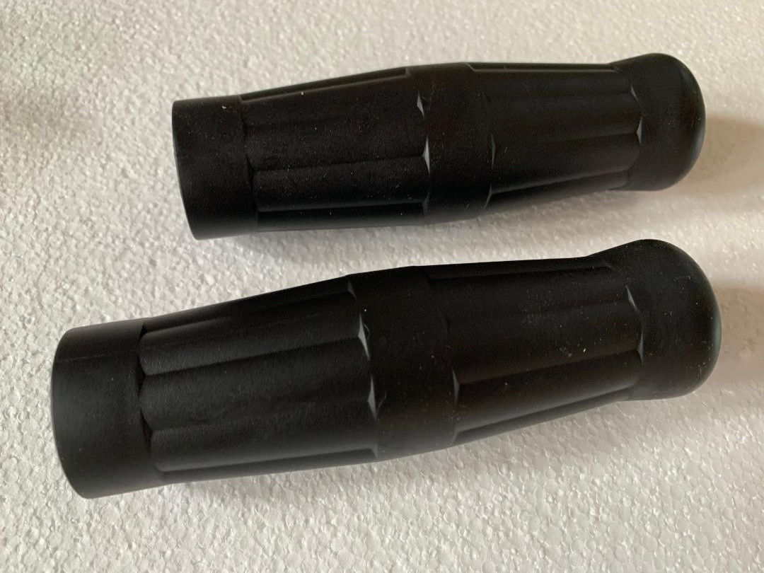 BLACK Vintage Bicycle Grips COKE BOTTLE BARREL Cruiser Lowrider City Trike Bike