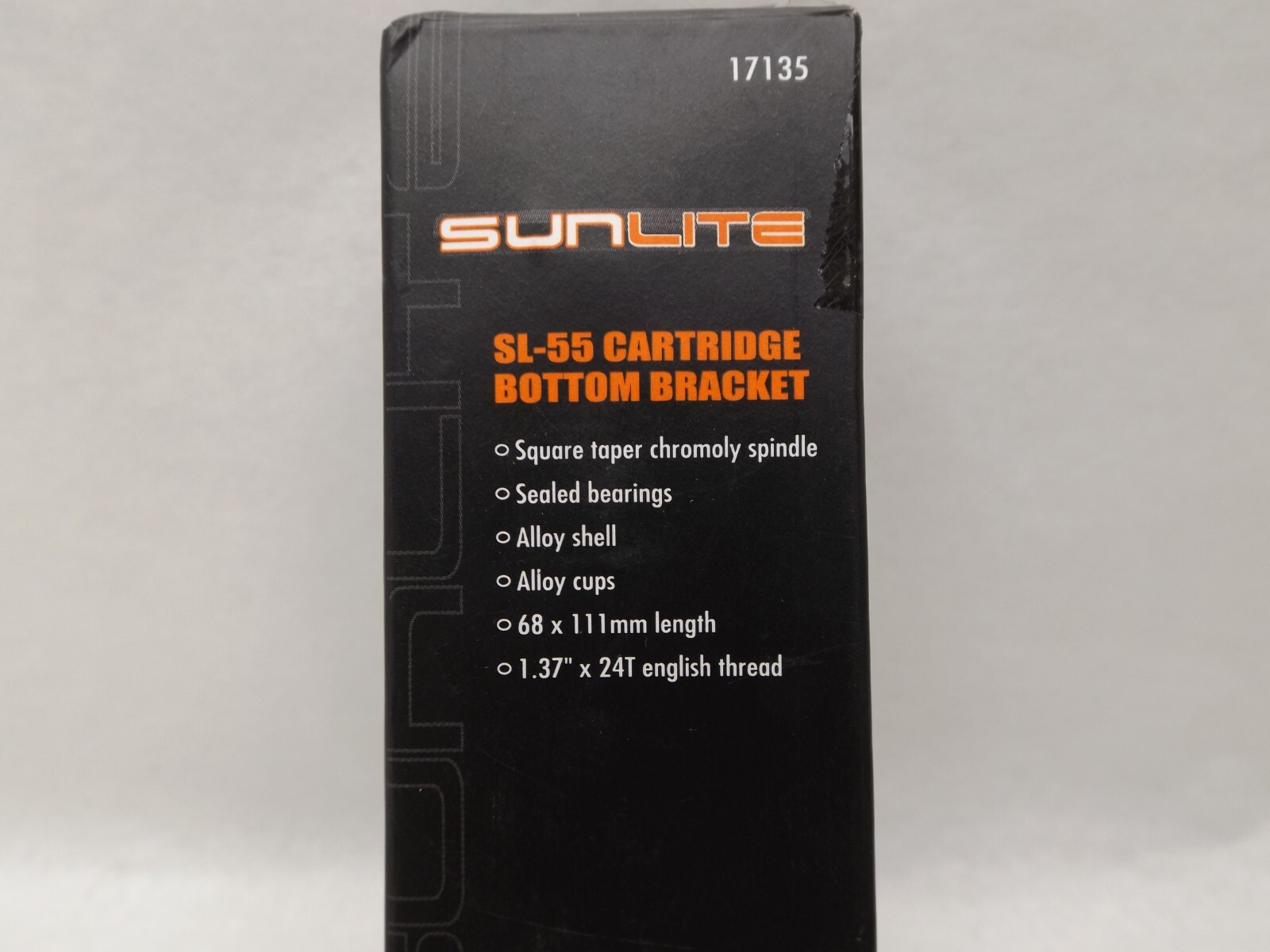 SunLite 68x111mm Length SL-55 Cartridge Bottom Bracket PN: 17135