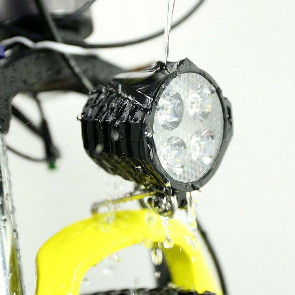1PCS 2 in 1 Headlight Front Light Led Lamp Horn for Bicycle E-Bike Electric US^
