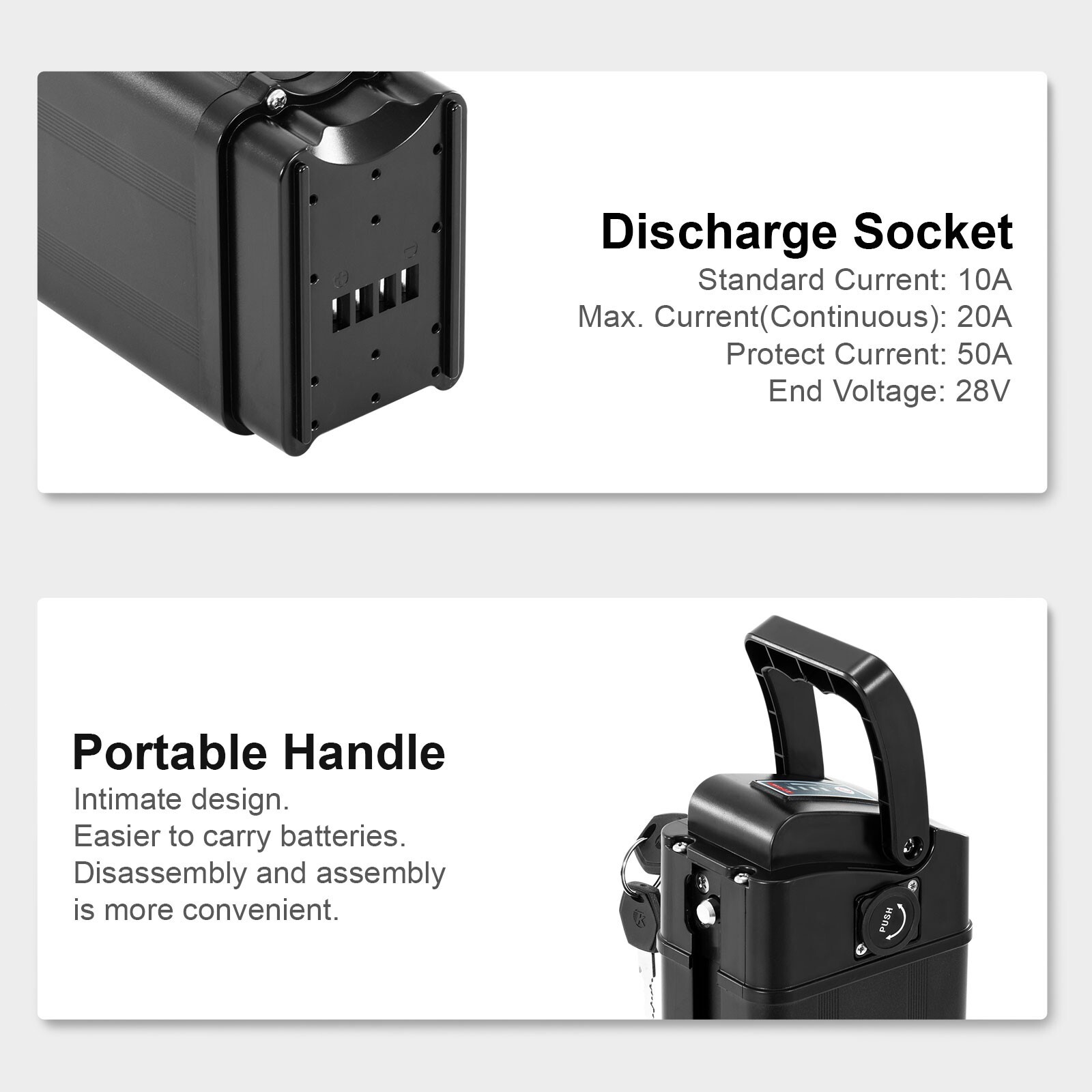 Heybike Battery 36V 48V 13Ah for Cityscape Mars Ebike Battery Replacement