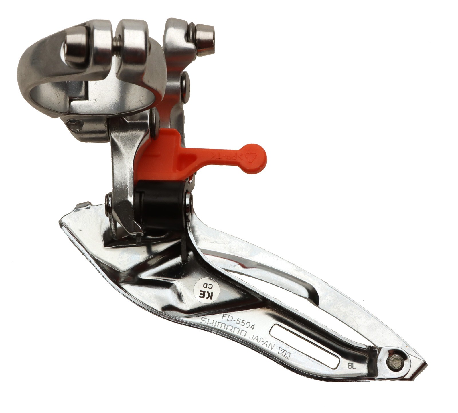 Shimano 105 FD-5504S Front Derailleur 3x9s Clamp-On 28.6mm Silver NOS NEW