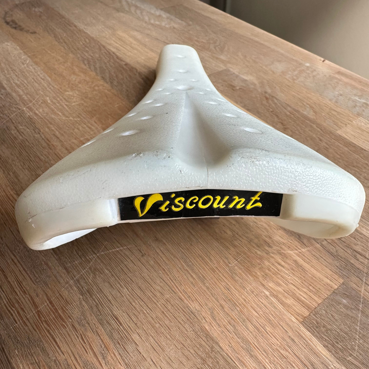 Viscount Dominator Seat 2166 CRACK BMX Old School Freestyle White Taiwan