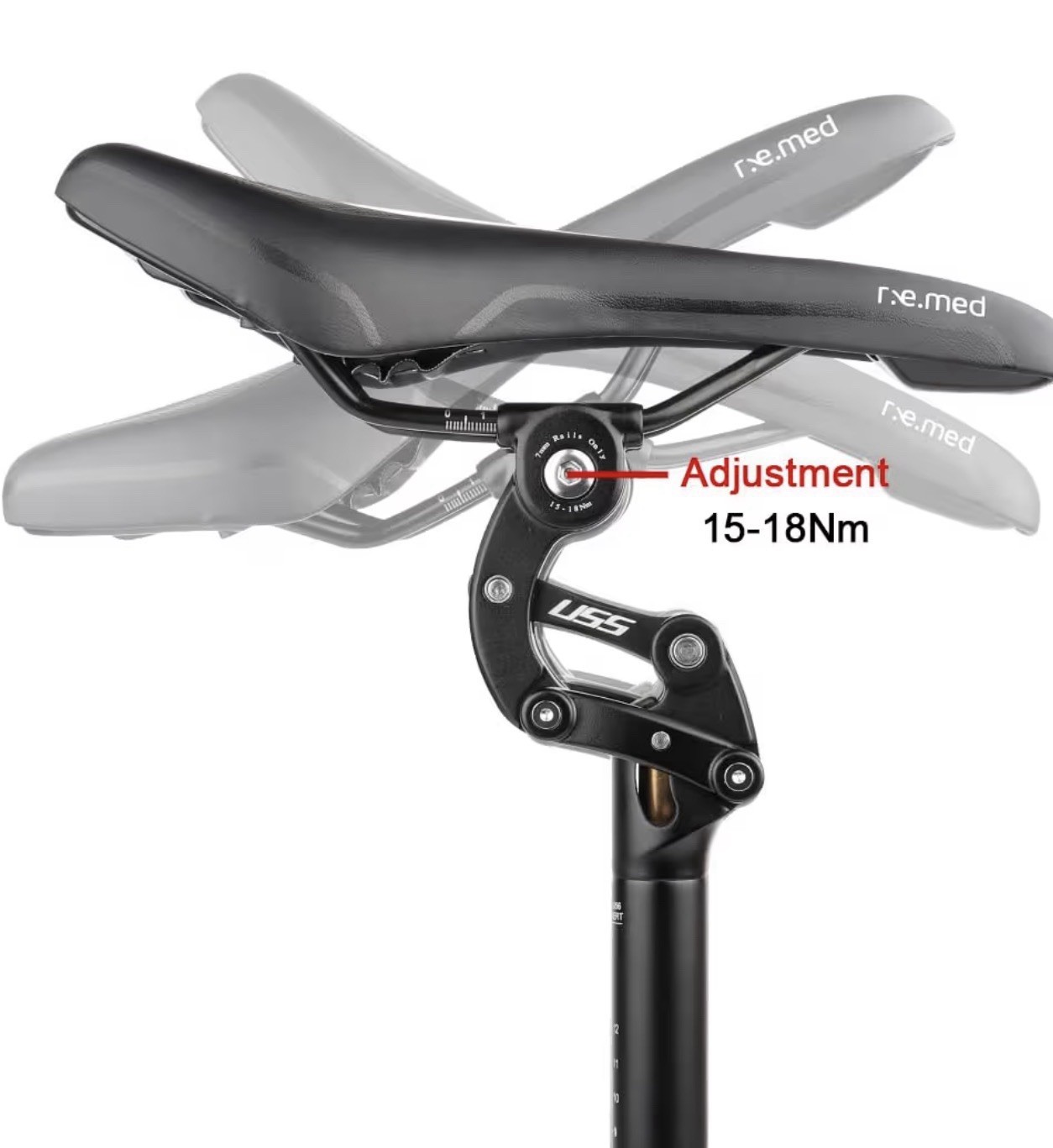 Safort Suspension Seatpost 31.6mm / 365mm MTB Bike/ eBike AD-SP18-USS NEW IN BOX