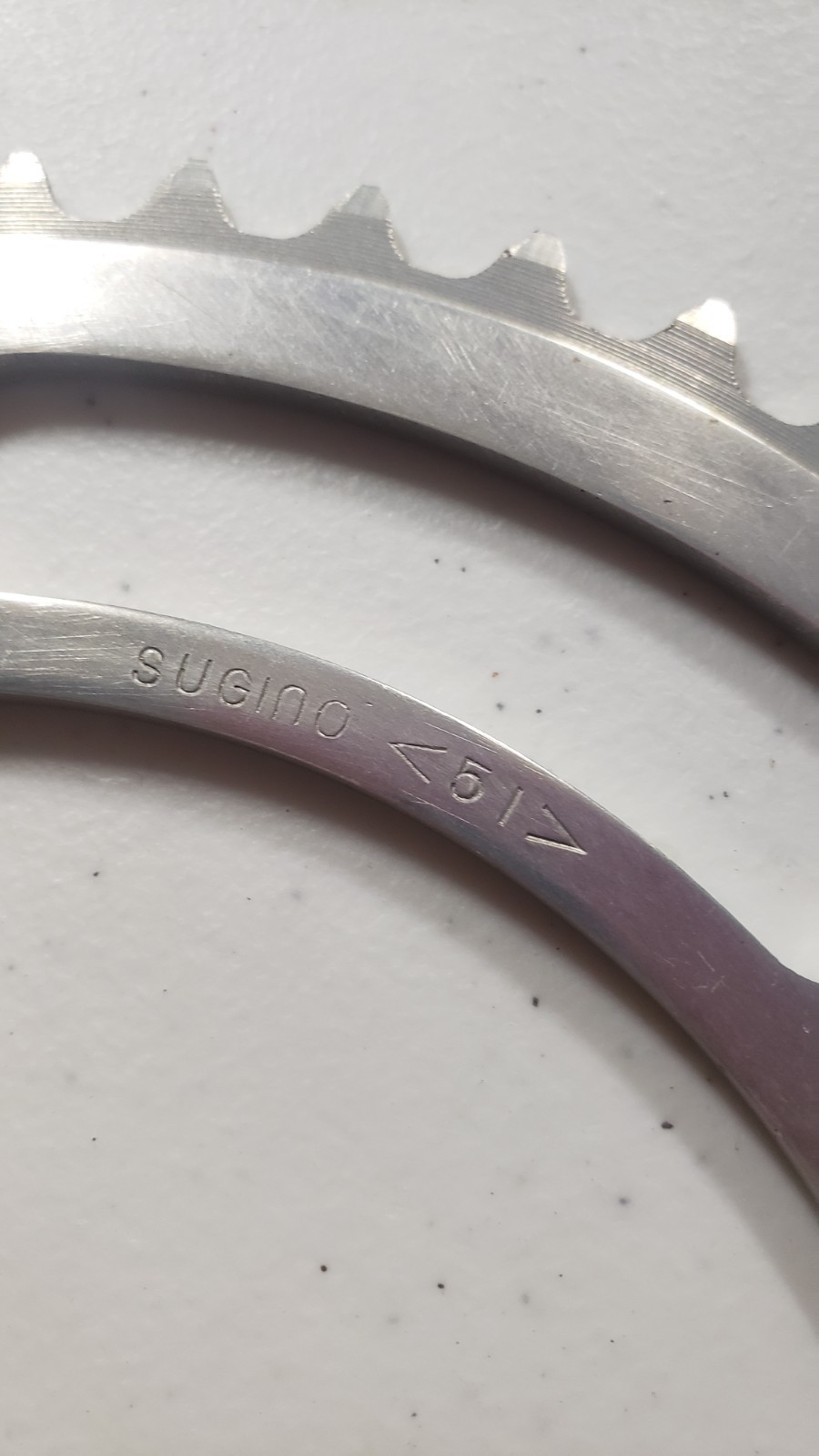 Vintage Sugino Mighty Competition 51t Chainring 51 Tooth 144 BCD Alloy NOS New