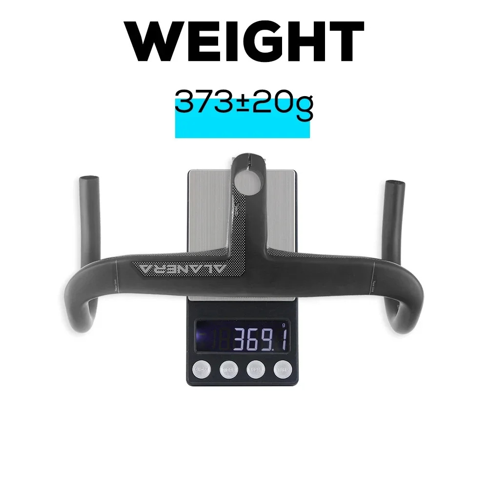 28.6mm Road Bike Cockpit Full Internal Cable Integrated Handlebar 360-440mm