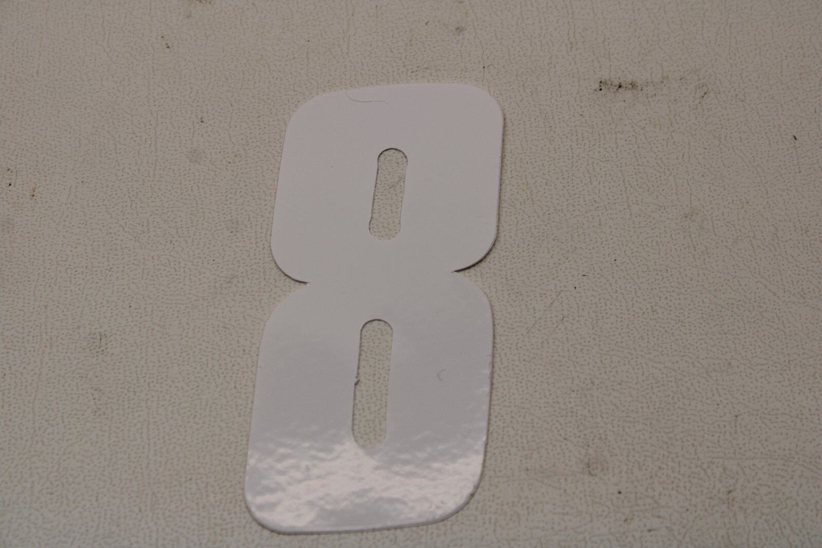 OLD MID SCHOOL BMX NUMBER PLATE STICKER DECAL – 3.5″ – STOCK # A – 51