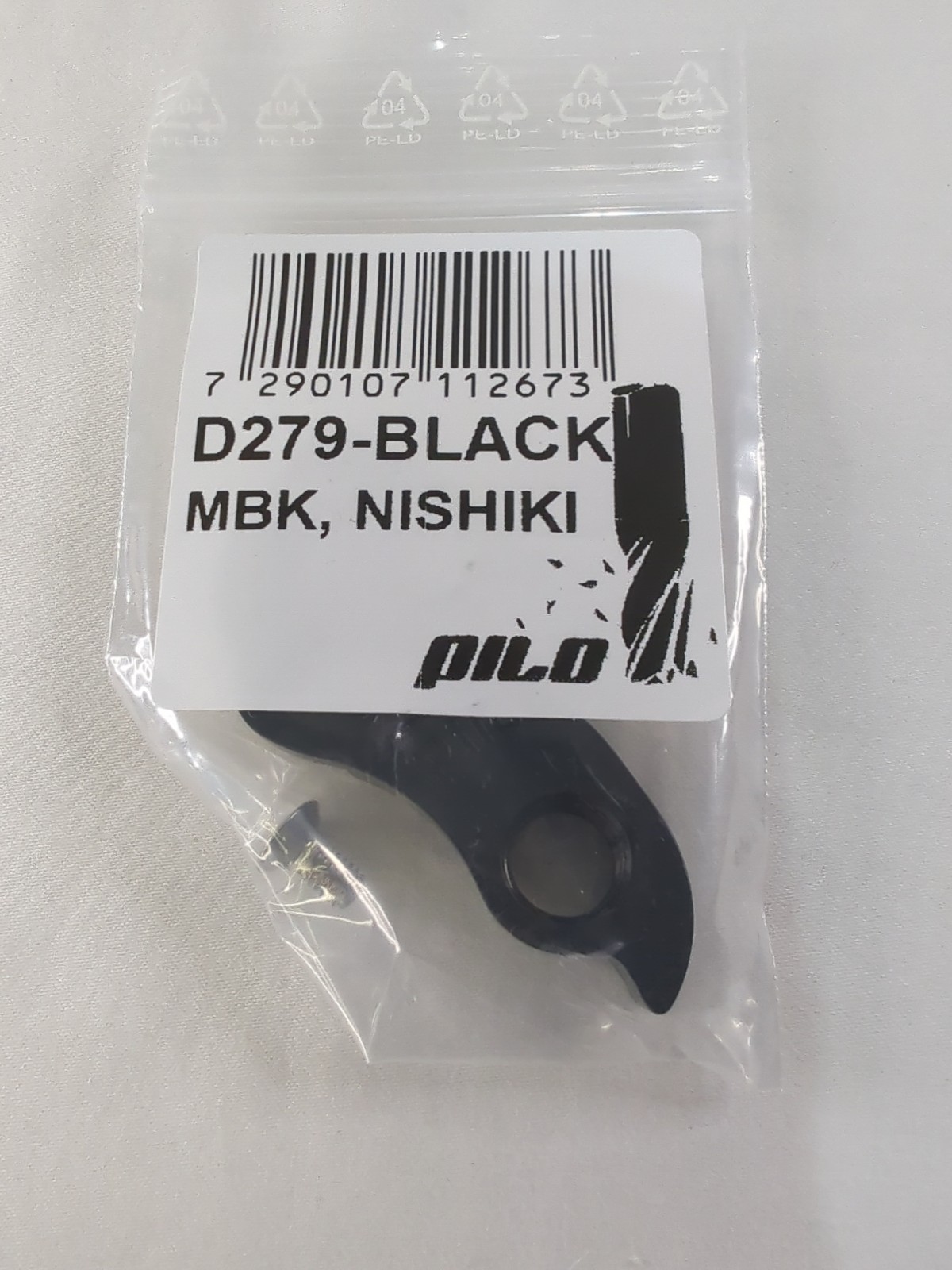 Pilo D279 Derailleur Hanger Black For MBK Nishiki