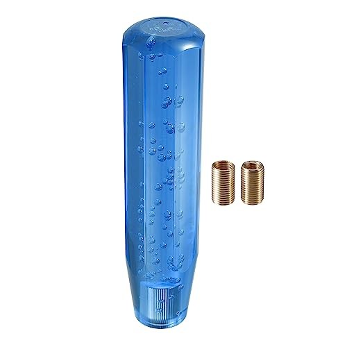 Gear Shift Knob Stick, 20cm Faux Crystal Transparent Bubble Gear Shifter Blue