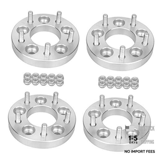 1in 5×4.5 to 5×4.75 Wheel Spacers, 4pcs 5×114.3 M12x1.5 Studs 74mm Bore