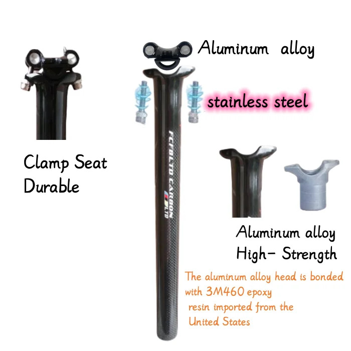 Carbon Seatpost 25.4/27.2/30.8/31.6mm 3k MTB/Road Bicycles Seat Post Bike Partrs