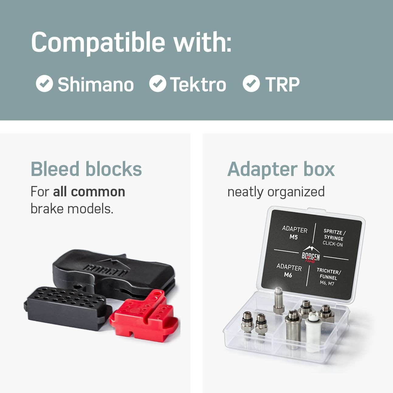 Brake Bleed Kit PRO for Shimano, Tektro & TRP Hydraulic Disc Brakes – Bike Bleed