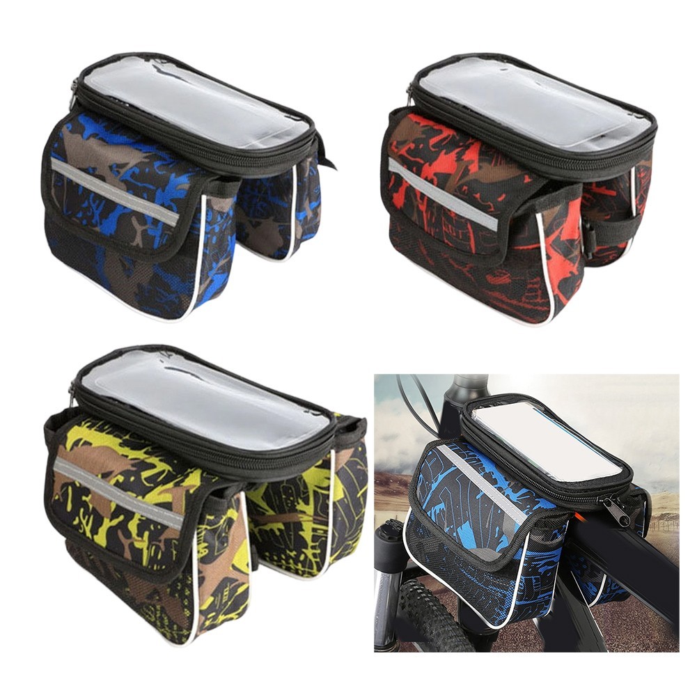 Lightweight Bicycle Bag 180g with Transparent Phone Pocket and Rain Protection