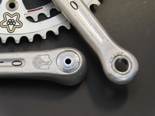 170mm x 144 bcd Campagnolo Super Record Olmo Pantograph Cranset 52/42 Italy 1982