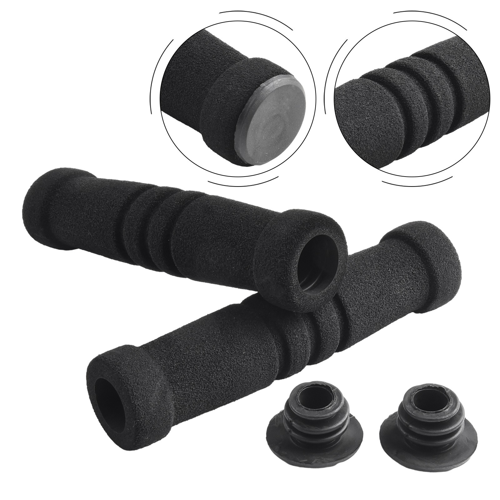 MTB Bike Bicycle Foam Sponge Handlebar Grips Soft Anti-Slip For 0.79-0.98 Inch