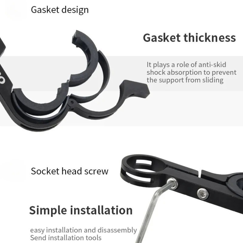 Bike Handlebar Extender Aluminum Bicycle Extension Mount 10/20/30cm