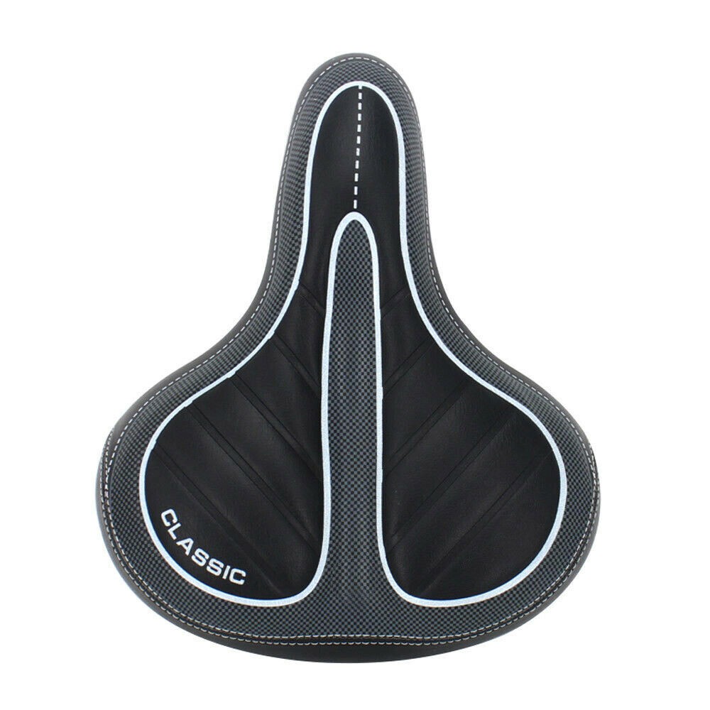 Comfort Wide Bike Seat Big Bum Cushion Soft Pad Mountain Road Bicycle Gel Saddle