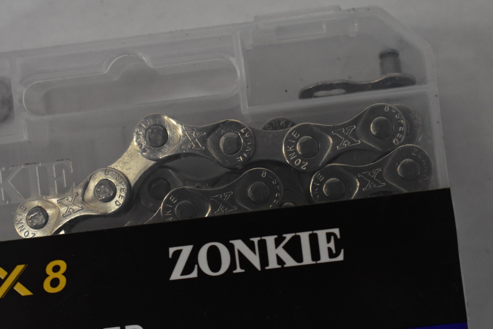 ZONKIE SX8 6/7/8 Speed Chain 116 Links 1/2 X 3/32 Silver Steel Universal