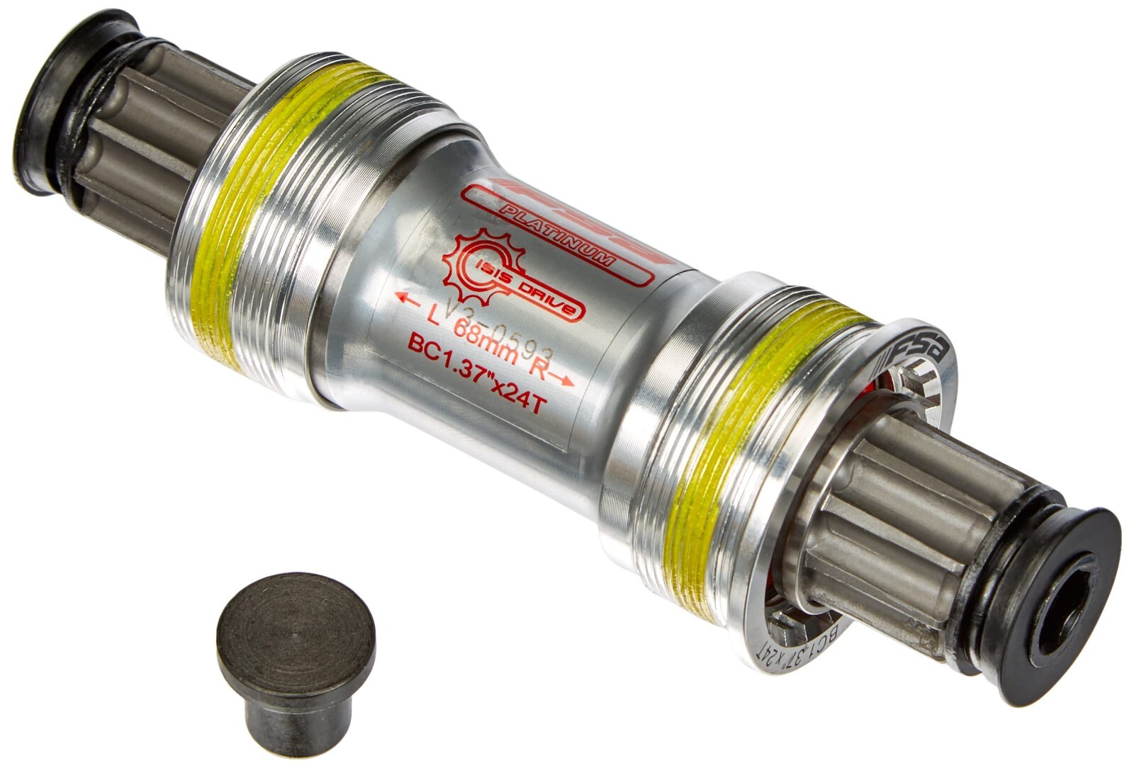 FSA BOTTOM BRACKET PLATINUM ISIS DRIVE BSA 1.37 X 24T 68 X 113 200-1000 BB-9920