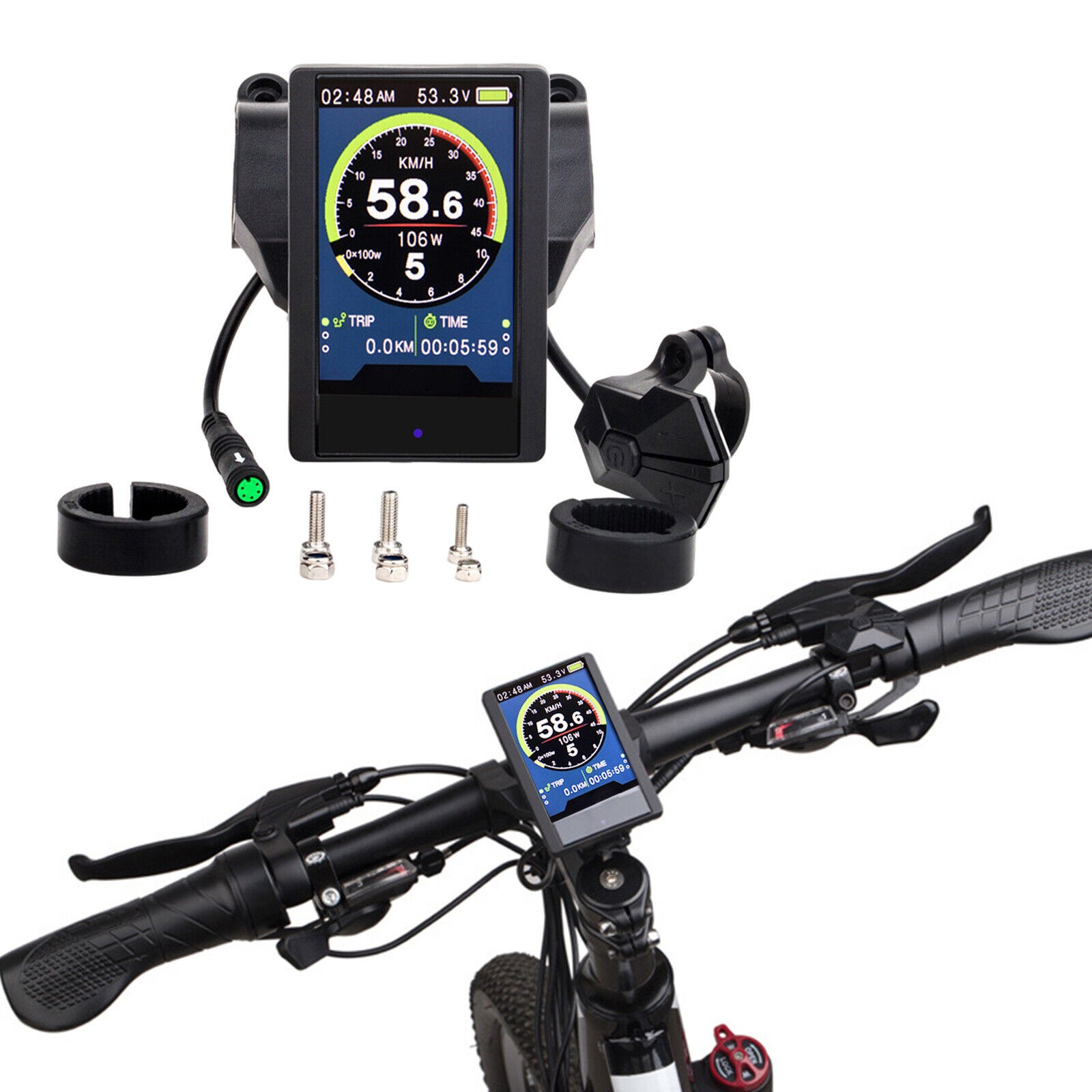P850C Display Colorful LCD for BAFANG Mid Dvive Motor BBS01 BBS02 BBSHD Ebike