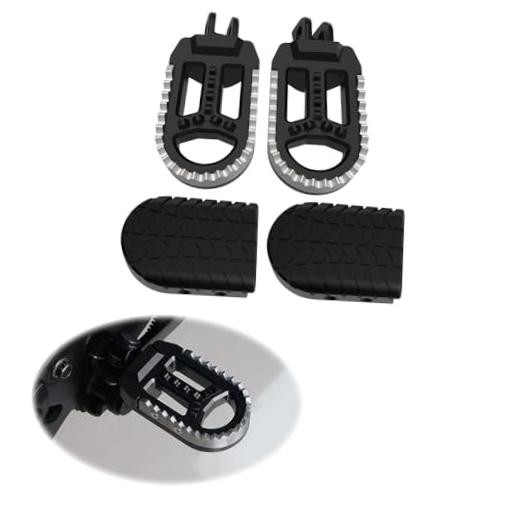 Motorcycle Foot Pegs Fit for Pan America 2020-2024 Pan America Standard Black