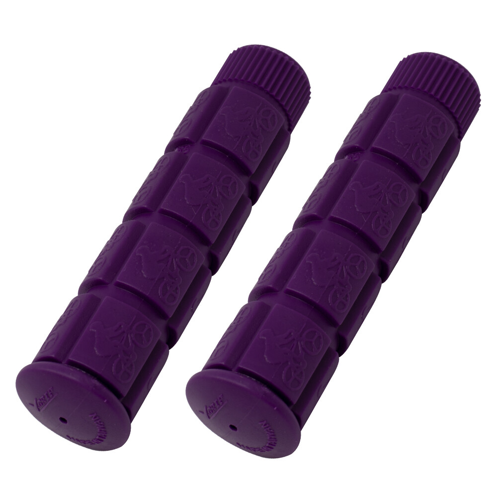 NEW! GENUINE PRO+ 120MM LONG BICYCLE PVC TRACK STYLE GRIPS IN ALL PURPLE