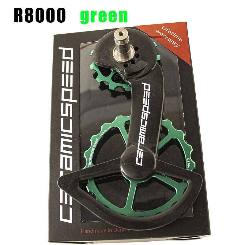 Road Bike Carbon Fiber Ceramics Bearing Guide Wheel Rear Pulley Rear Derailleurs