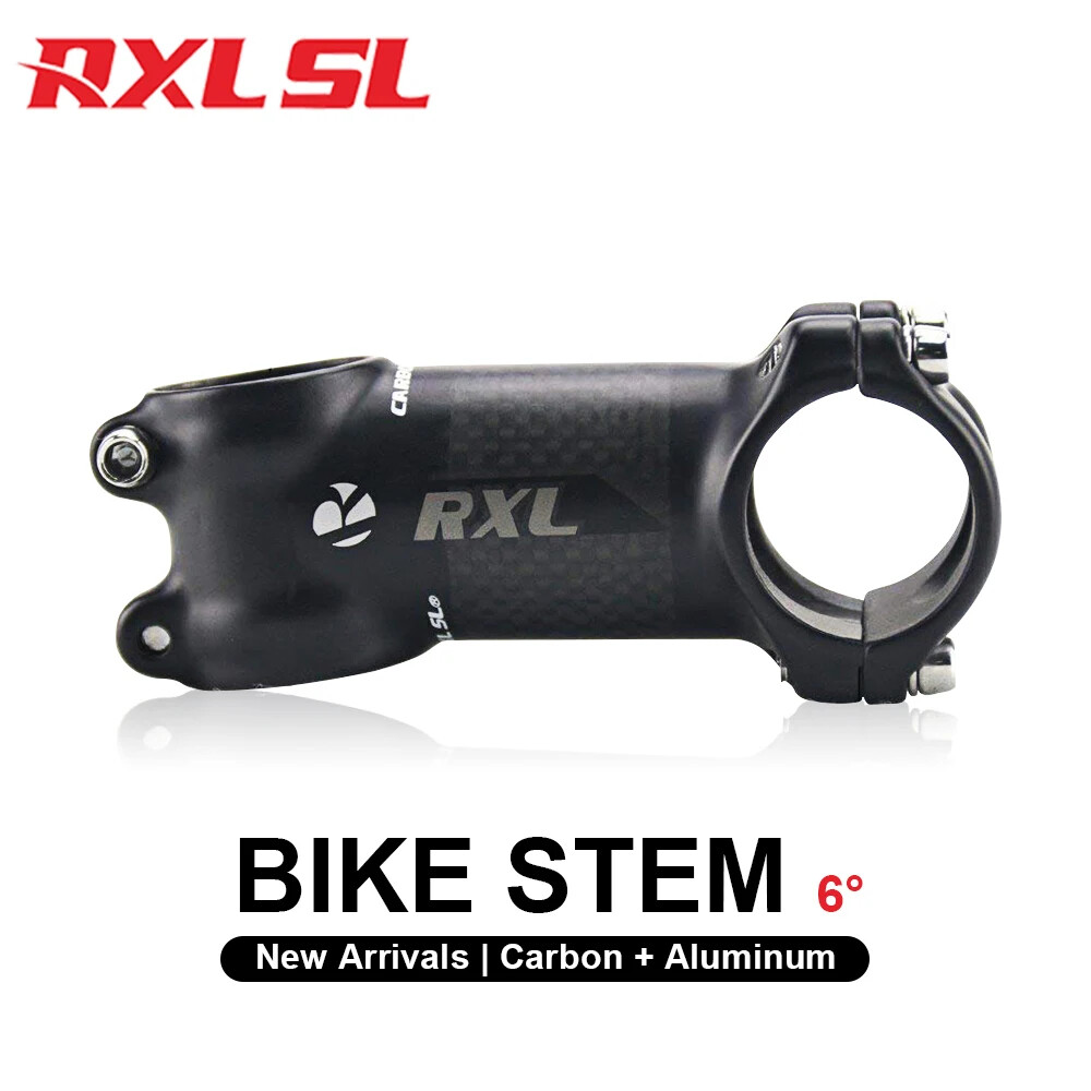 Carbon Road MTB Bicycle Handlebar Stem 6 Degree 28.6-31.8mm 60-120mm 3K Matte