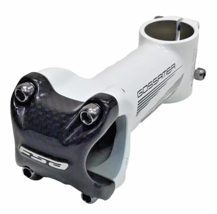 FSA Gossamer Pro Alloy Stem 120mm ±6° 31.8mm White Carbon Faceplate 1‑1/8″ 161g