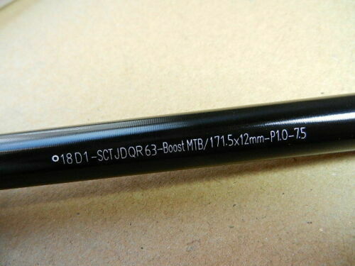 Bicycle Rear Thru Axle Boost 148x12mm Quick Release Skewer Length 171mm P1.0 MTB