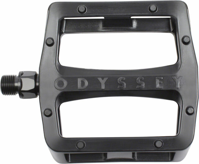 Odyssey Grandstand PC Pedals – Platform, Composite/Plastic, 9/16″, Black