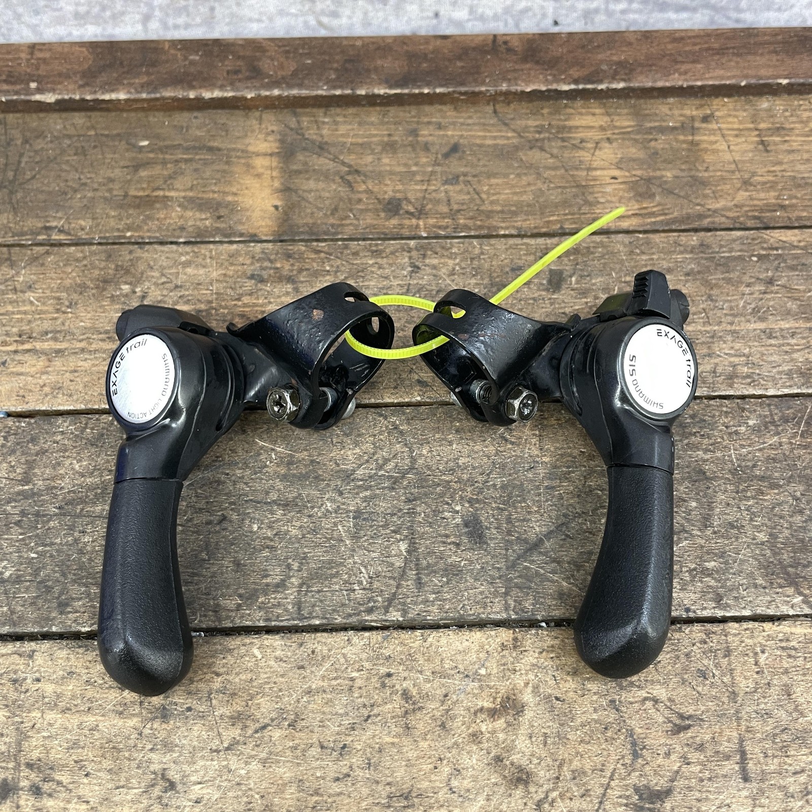 Vintage Shimano Exage Trail SL-M351 Thumb Shifter Set 6s Speed Light Action