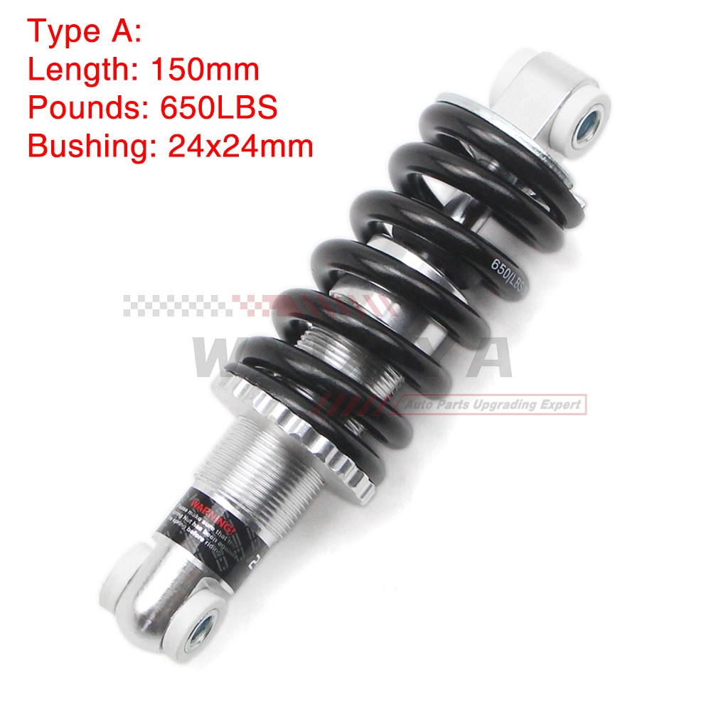 Bike Shock Absorber Spring for MTB Rear Shocks Suspension Adjustable 150/160mm